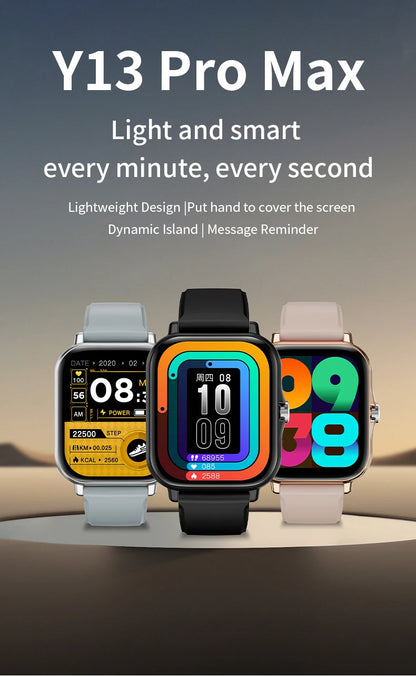 LAXASFIT 2025 Smart Watch, Bluetooth Talk, Full Touch Screen, Heart Rate Monitor, Sports Fitness Tracker for Men & Women