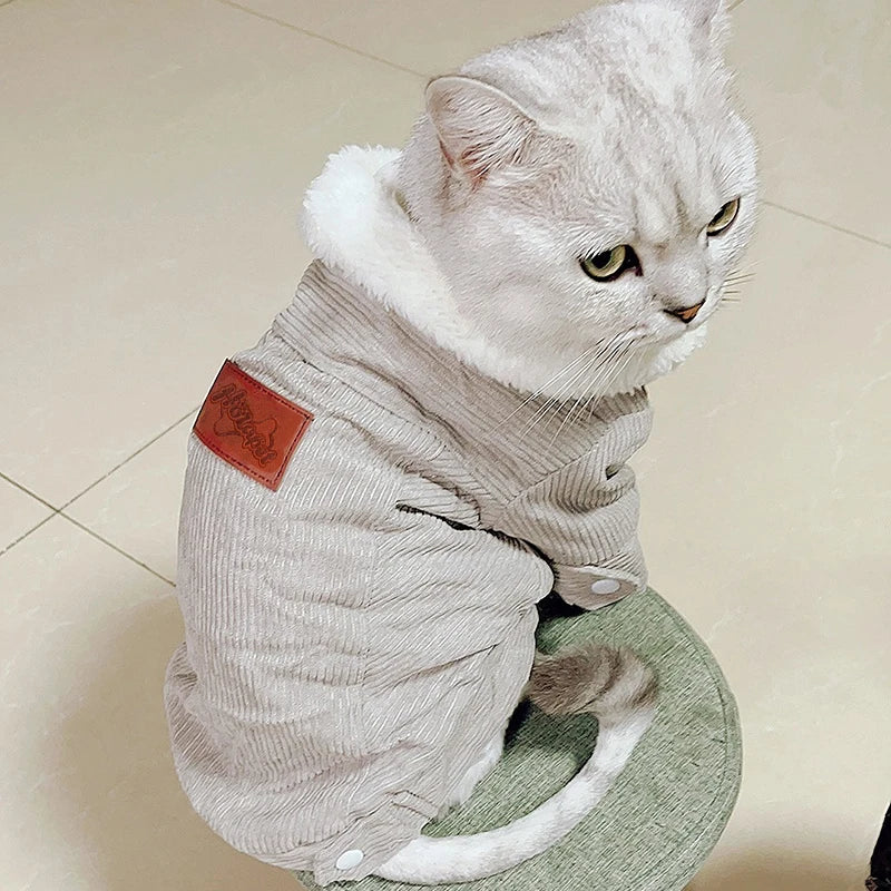 Winter Warm Dog Clothes – Fleece Jacket & Coat for Small to Medium Dogs & Cats