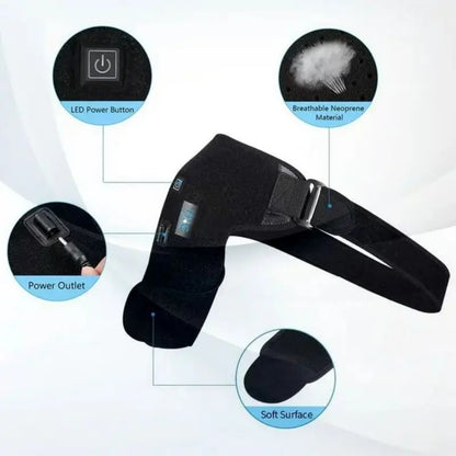 Heating Shoulder Support Belt - 3-Level Temperature Adjustment for Cold & Warm Relaxation, Dual-Sided Use