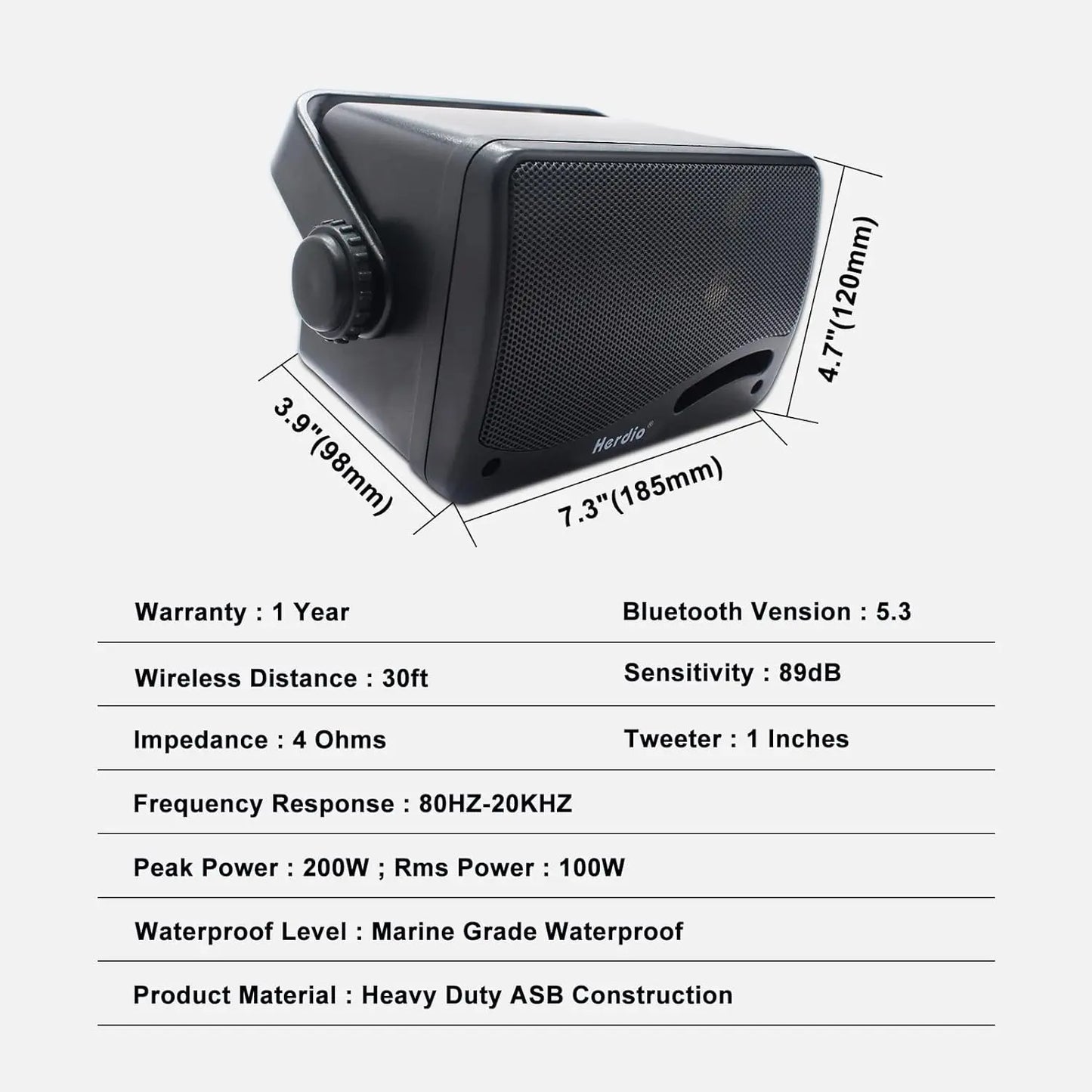 Herdio Outdoor Bluetooth Speaker