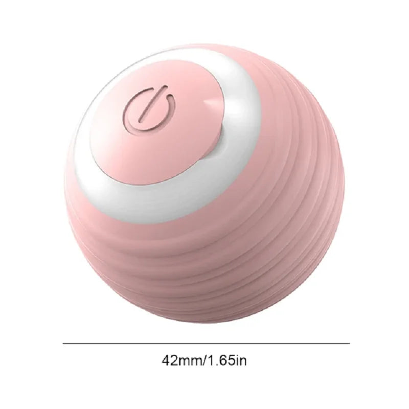 Electric Cat Ball Toy Automatic Rolling Ball with Teaser Bird Smart Interactive Rechargeable Pet Toy