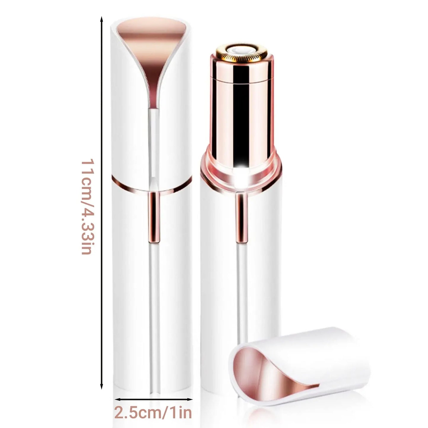 Portable Lipstick Electric Hair Remover for Women Painless Facial Shaver Tool