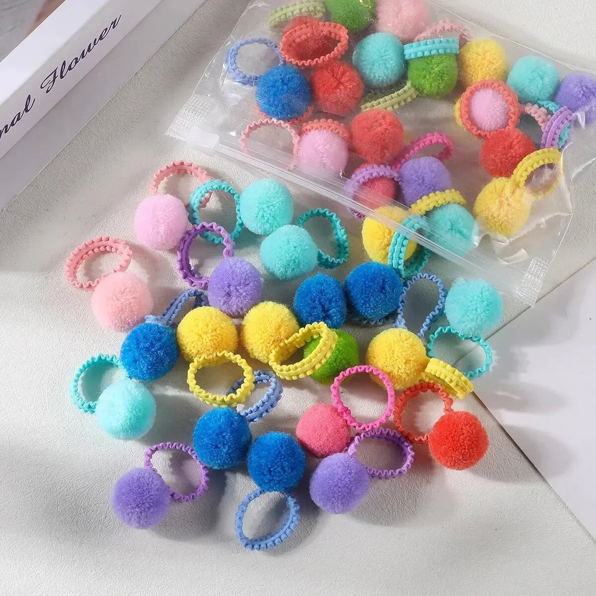 Girls Colorful Plush Ball