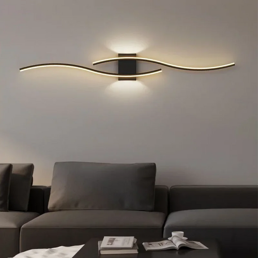 Modern LED Wall Lamp - Long Strip Decorative Lighting for Bedroom, Living Room & TV Background
