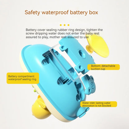 Cute Duck Bathtub Boat Toy – 3 Emotional Ducks with Automatic Water Spray for Toddlers