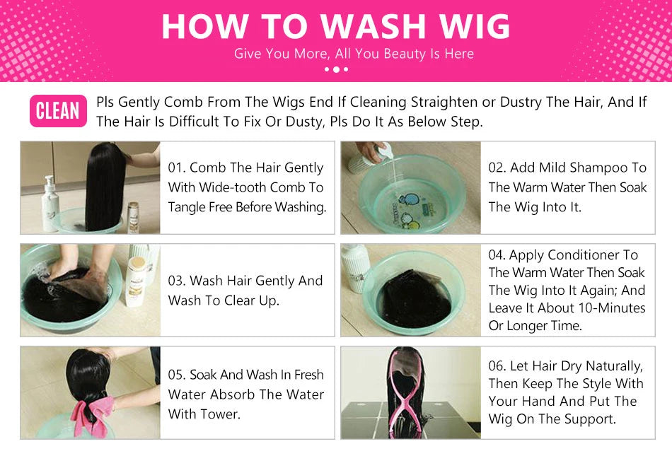 Silky Human Hair Wig with Bangs for Women 100% Brazilian Straight