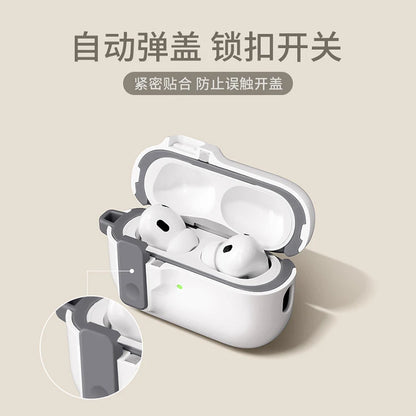 Protective Case for AirPods 4 - Luxury Shockproof Cover with Hook for AirPods Pro 2 & 3