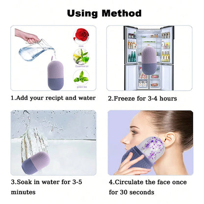 Ice Roller for Face and Eyes Cooling Firming Facial Skin Care Tool