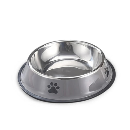 Stainless Steel Anti-Fall Pet Bowl – Cat & Dog Food Bowl, Multi-Specification