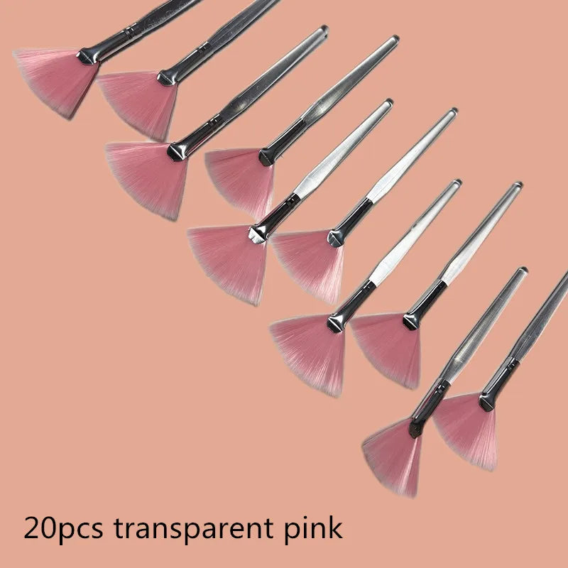 Fan Shape Foundation Makeup Brushes – 10/20/50pcs Multifunctional for Face Mask & Beauty Tools