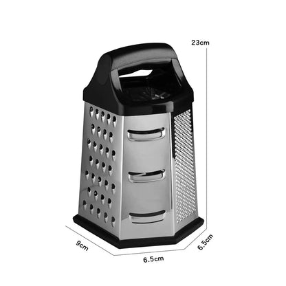 Multifunctional 6-Sided Stainless Steel Box Grater for Vegetables & Cheese