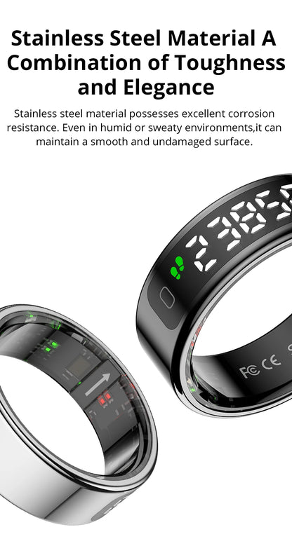 COLMI R12 Smart Ring with Display, Touchscreen, Wireless Charging & 5 ATM Waterproof