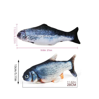 USB Charging Electric Fish Toy – Interactive Pet Chew Toy for Dogs & Cats