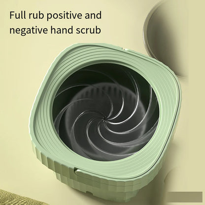 6L 11L Folding Portable Washing Machine Big Capacity with Spin Dryer Bucket for Clothes Travel Home Underwear Socks Mini Washer
