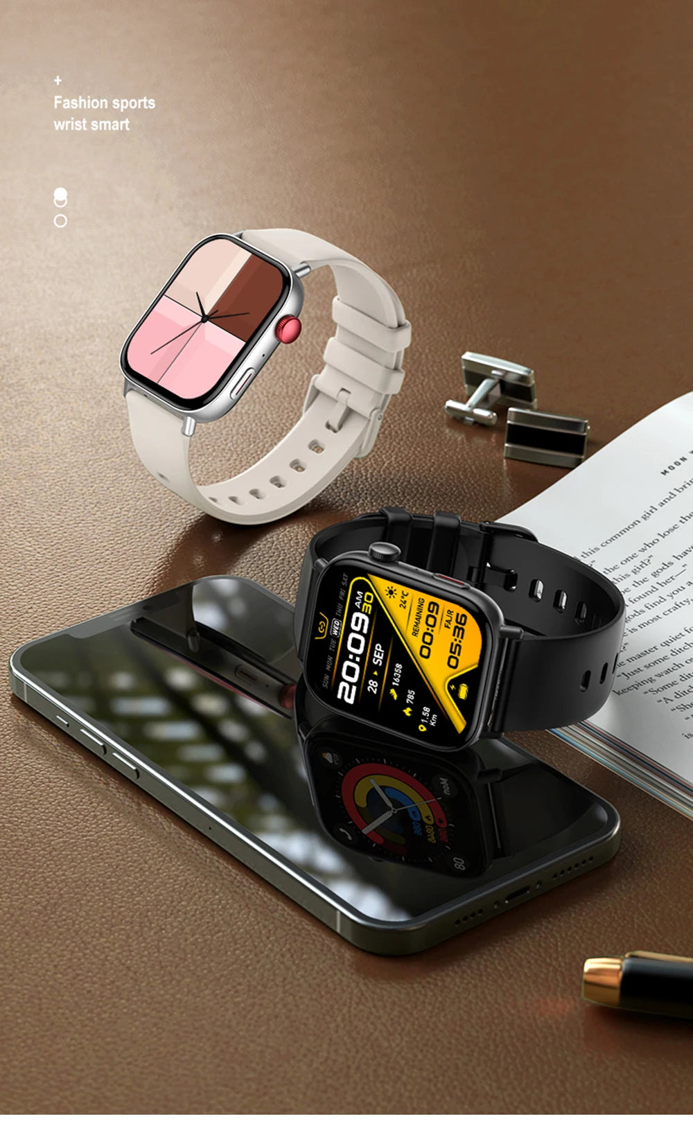 COLMI C8 Max Voice Calling Smart Watch, 1.93" HD Color Display, Health & Fitness Tracking for Men & Women