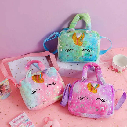 Cartoon Embroidered Satchel Bag
