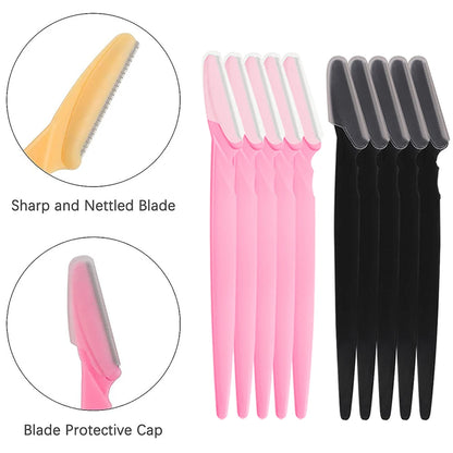 Eyebrow Razor Set – Multipurpose Face Razors for Women & Men, Dermaplaning Shaver Tool