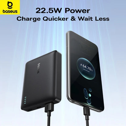Baseus 22.5W Power Bank 10000mAh, QC PD Fast Charging Portable Charger for iPhone 16/15, Samsung, Xiaomi