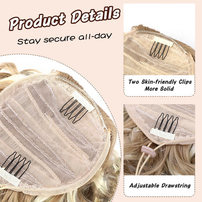 Short Afro Kinky Curly Drawstring Ponytail Synthetic Hairpiece for Women
