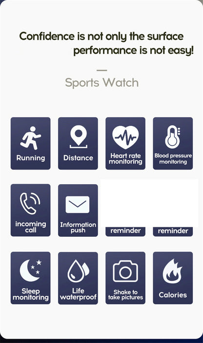 D13 Multifunctional Smart Watch for Men & Women, Bluetooth Connected, Music Player, Fitness Tracker, Sleep Monitor