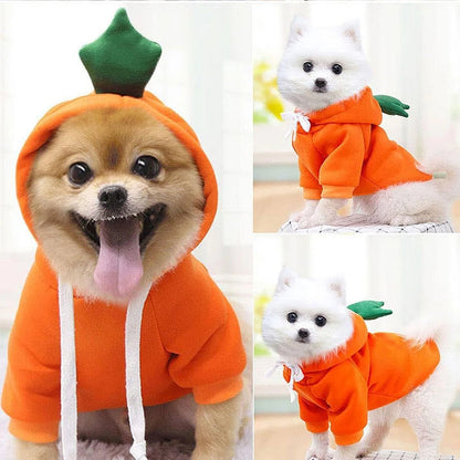 Cute Dog Hoodie & Pet Fruit Coat – Halloween Cosplay Costume with Hat for Dogs & Cats