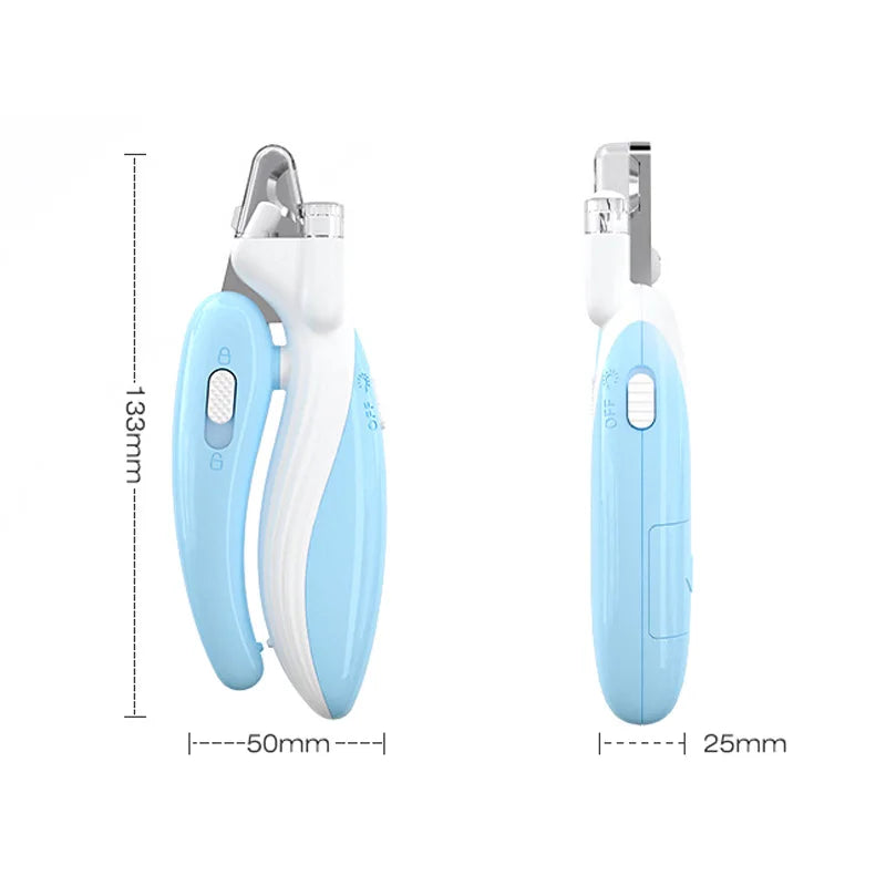 Professional Pet Nail Clippers with LED Light for Dogs, Cats & Small Animals