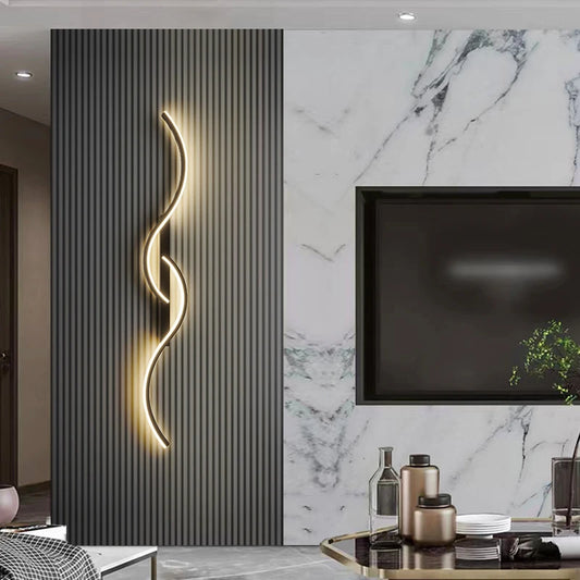 Modern LED Wall Lamp - Minimalist Bedside & Living Room Strip Sconce Indoor Lighting Fixture