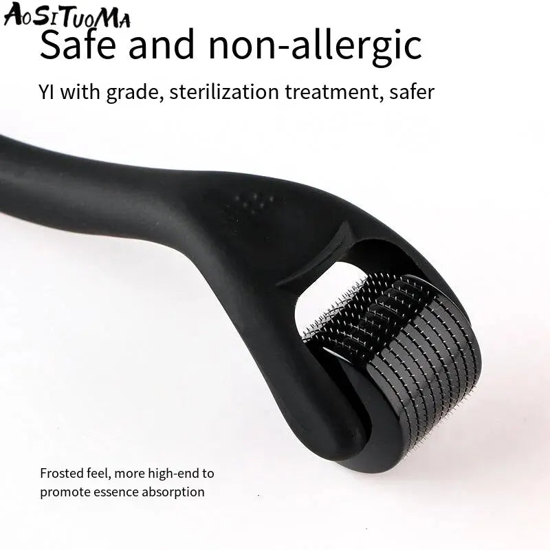 Microneedle Derma Roller - Microneedling Tool for Skin, Facial, Hair & Beard Care (For Women & Men)