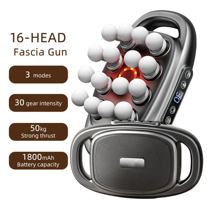 42-Head Fascia Gun High-Frequency Vibration Body Massager for Neck, Back & Waist Relief