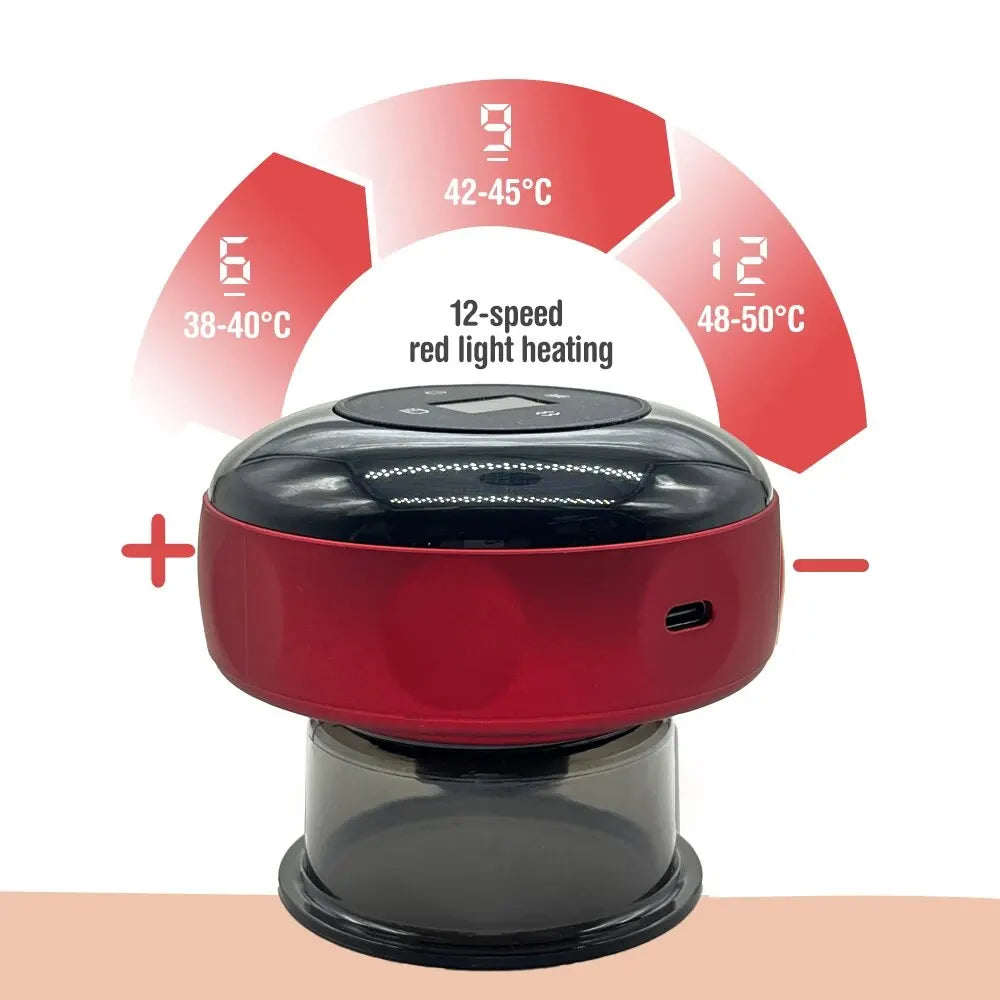 Smart Electric Vacuum Cupping Device Body Scraping Massager for Fatigue Relief & Health
