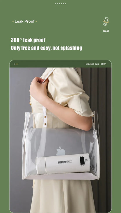 Portable Electric Kettle - Mini Travel Tea & Coffee Boiler, Keep Warm, Anti-Scald Thermo Bottle