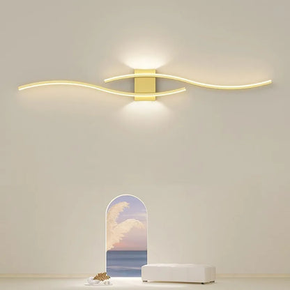 Modern LED Wall Lamp - Long Strip Decorative Lighting for Bedroom, Living Room & TV Background
