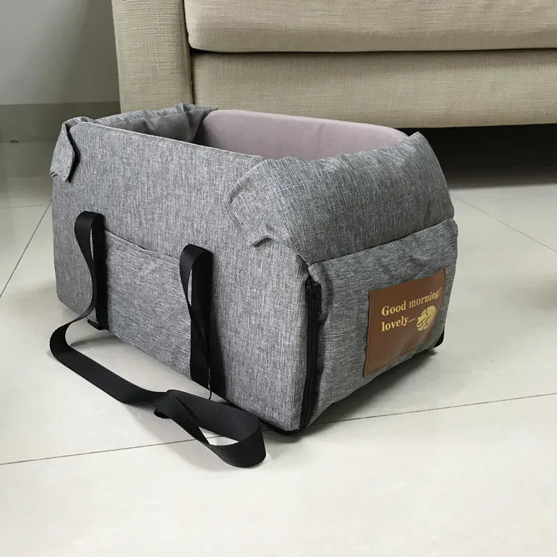 Portable Dog Car Seat Bed – Safety Travel Carrier for Small Dogs & Cats