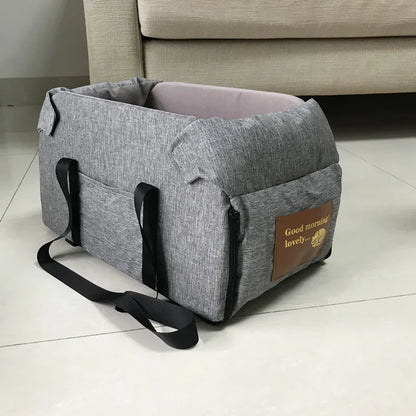 Portable Dog Car Seat Bed – Safety Travel Carrier for Small Dogs & Cats