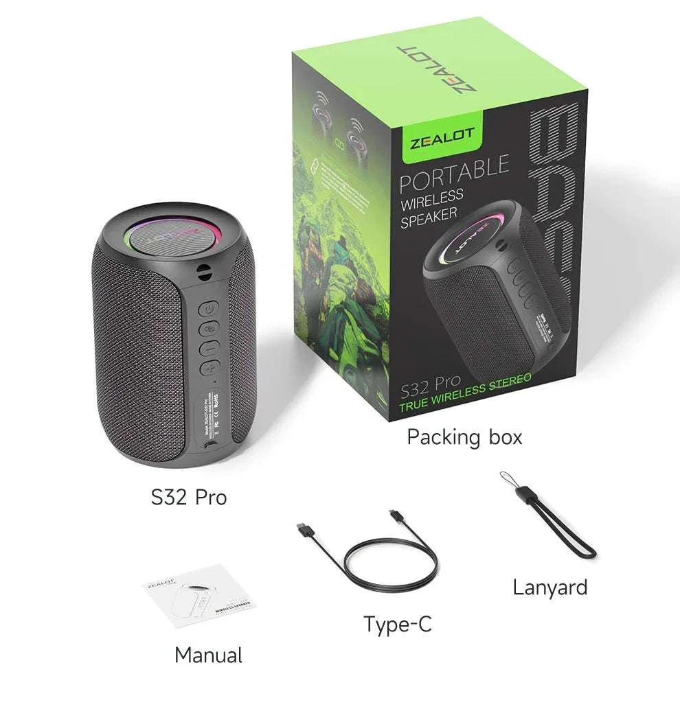 Zealot S32 Bluetooth Portable Speaker