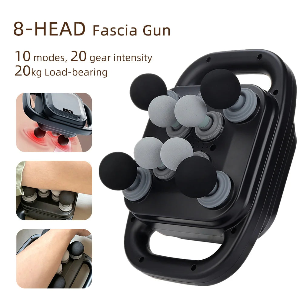 42-Head Fascia Gun High-Frequency Vibration Body Massager for Neck, Back & Waist Relief