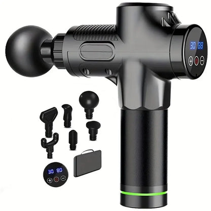 Portable Fascia Gun Vibration Massage Gun for Deep Muscle Relaxation & Fitness Slimming