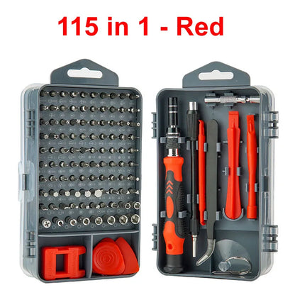 Labor-Saving Ratchet Screwdriver Set, Household Magnetic Toolbox with Torx Bits