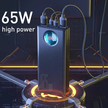 Baseus 65W Power Bank 30000mAh, PD Quick Charge Portable External Charger for Smartphone, Laptop, iPhone, Tablet