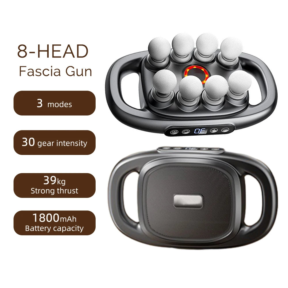 42-Head Fascia Gun High-Frequency Vibration Body Massager for Neck, Back & Waist Relief