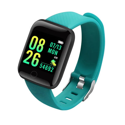 Smartwatch for Men & Women, Fitness Tracker, Message Notifications, Wristwatch with Heart Rate Monitor, Birthday Gift for Android/iOS