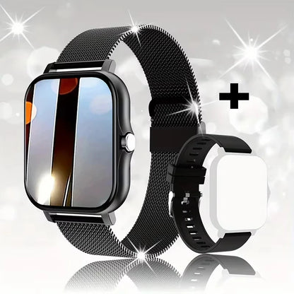 LAXASFIT 2025 Smart Watch, Bluetooth Talk, Full Touch Screen, Heart Rate Monitor, Sports Fitness Tracker for Men & Women