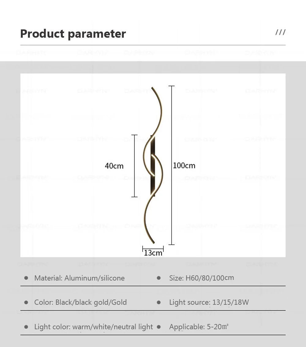 Modern LED Wall Lamp - Minimalist Bedside & Living Room Strip Sconce Indoor Lighting Fixture