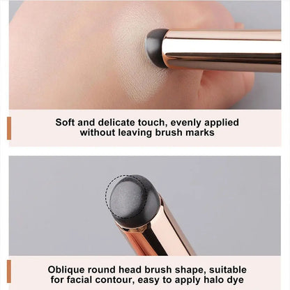 Silicone Lip Brush with Cover - Soft Round Head Concealer & Lipstick Makeup Brush