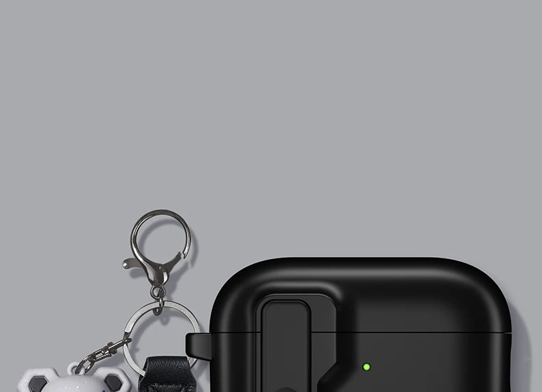 Protective Case for AirPods 4 - Luxury Shockproof Cover with Hook for AirPods Pro 2 & 3