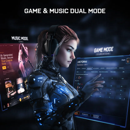 SuperEQ G19BT 2.4GHz Wireless Gaming Headphones