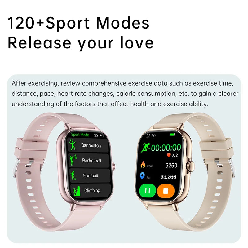 2025 2.01'' Smart Watch, Bluetooth Call, Music Player, Fitness Tracker, Sport Waterproof Watch for Men & Women, iPhone/Android