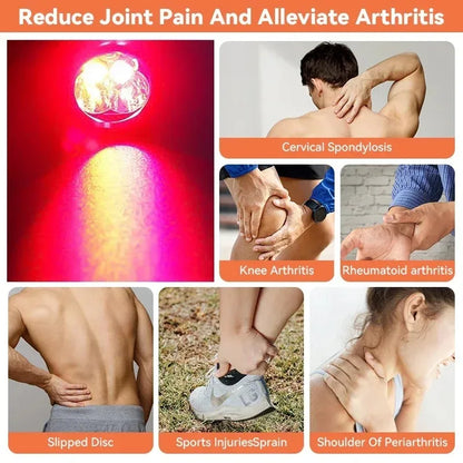 Portable Red Light Therapy LED Lamp for Pain Relief and Skin Care