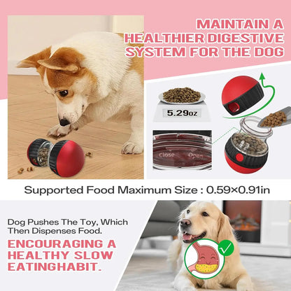 Dog Puzzle Toy – Elliptical Track Rolling Ball for Intelligence & Interactive Play
