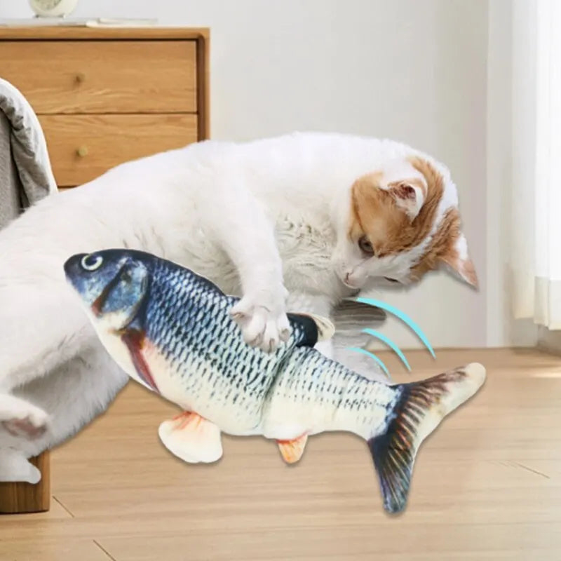 USB Charging Electric Fish Toy – Interactive Pet Chew Toy for Dogs & Cats